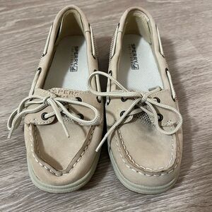 Sperry Tan Leather Boat Shoes